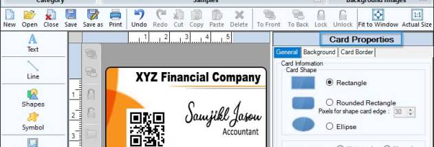 Print Business Card Software screenshot