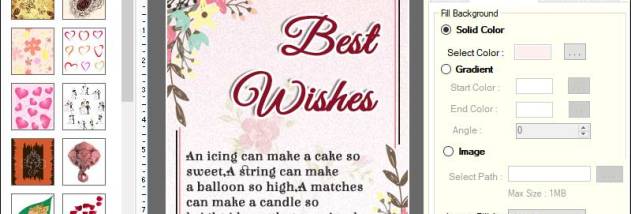 Greeting Card Designer Tool screenshot