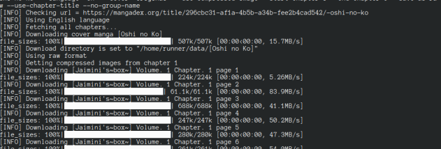 mangadex-downloader screenshot