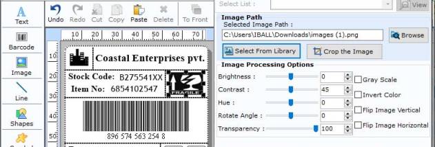 Manufacturing Barcode Design Software screenshot