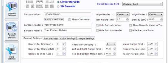 Manufacturing Barcode Label Creator screenshot