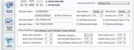 Manufacturing Barcode Label Creator screenshot