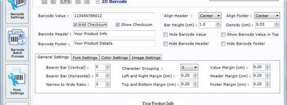 Manufacturing Barcodes Generator screenshot