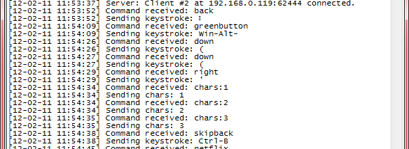 MCE Controller screenshot