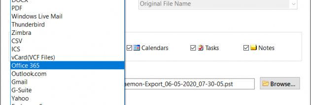 MDaemon to Office 365 screenshot