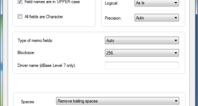 MDB (Access) to DBF Converter screenshot