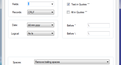 MDB to CSV Converter screenshot