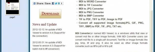 MDI Converter screenshot
