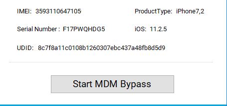 MDM Bypass iActivate Sofware screenshot