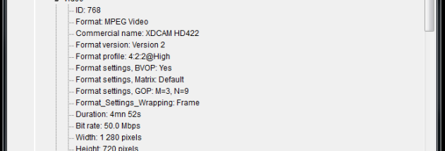 MediaInfo (x64bit) screenshot
