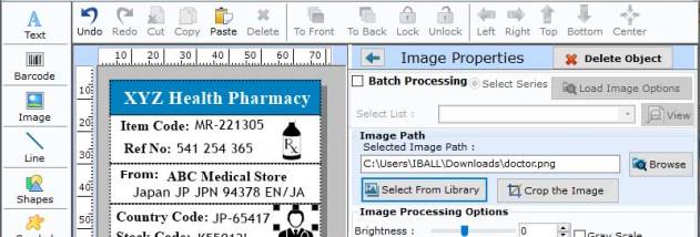 Medical Barcode Creator screenshot