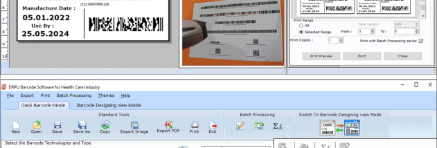 Medical Device Labels Maker Software screenshot