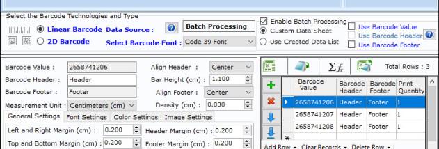 Medical Equipment Barcode Labeling Tool screenshot