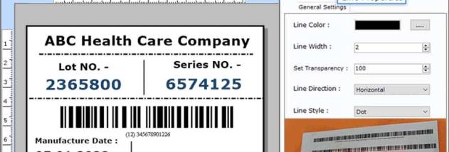 Medical Equipment Labels Maker Software screenshot