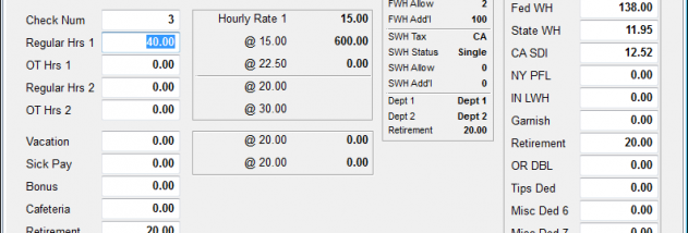 Medlin Payroll Classic Edition screenshot