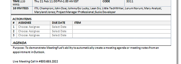 MeetingFuel screenshot