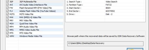 Memory Card Data Restore Software screenshot