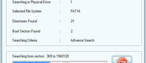 Memory Card Lost Files Recovery screenshot