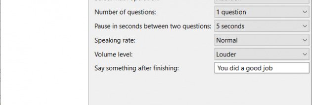 Mental Calculation Training Software screenshot