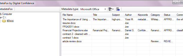 MetadataFox screenshot