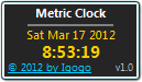 Metric Clock screenshot