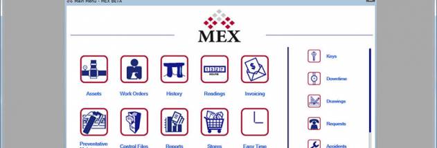 MEX Maintenance Software screenshot