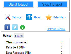mHotspot screenshot