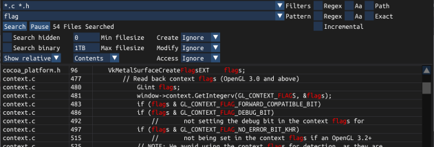 MightyGrep screenshot