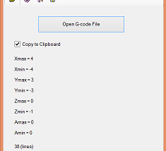 MinMax G-code screenshot