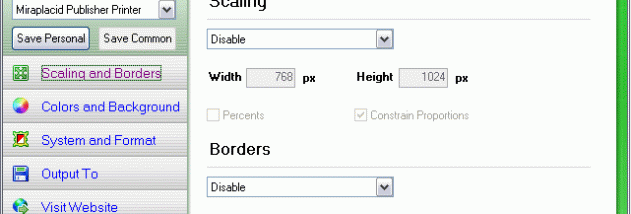 Miraplacid Publisher screenshot
