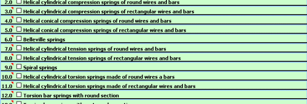 MITCalc Springs 15 types screenshot