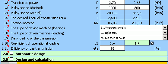 MITCalc Timing Belts Calculation screenshot