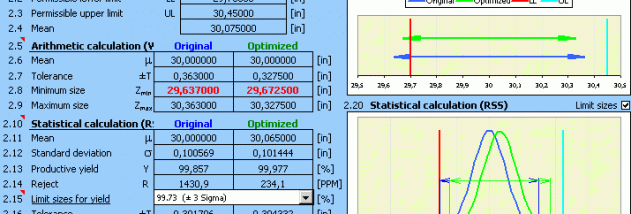 MITCalc Tolerance analysis screenshot