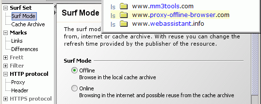 MM3-WebAssistant - Proxy Offline Browser screenshot