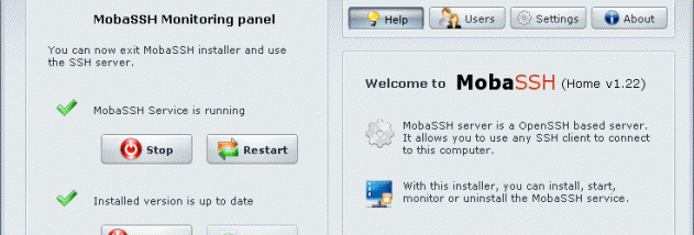 MobaSSH screenshot
