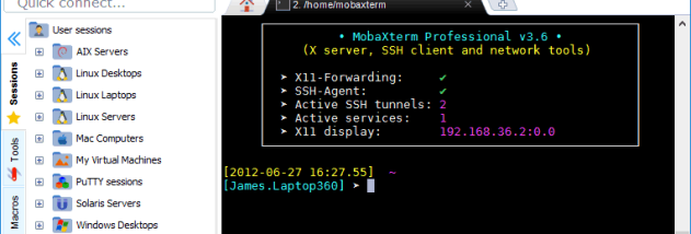 MobaXterm screenshot