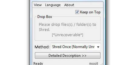 Moo0 FileShredder screenshot