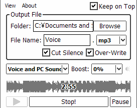 Moo0 VoiceRecorder screenshot
