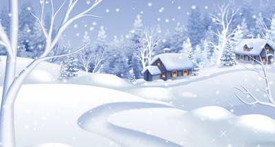 Morning Snowfall Wallpaper screenshot