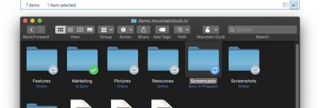Mountain Duck screenshot