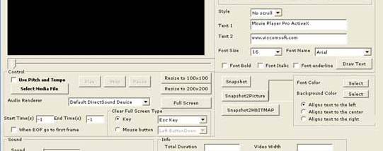 Movie Player Pro ActiveX Control screenshot