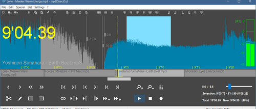 mp3DirectCut screenshot