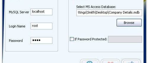 MS Access to MySQL Conversion Utility screenshot