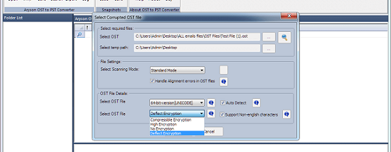 Outlook PST Repair screenshot
