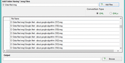 MSG to EML Converter screenshot