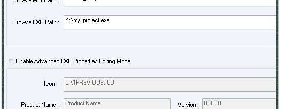 MSI Setup to EXE Builder screenshot