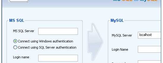 MSSQL to MySQL Migrator screenshot