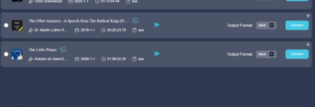 MuConvert Audible Converter screenshot