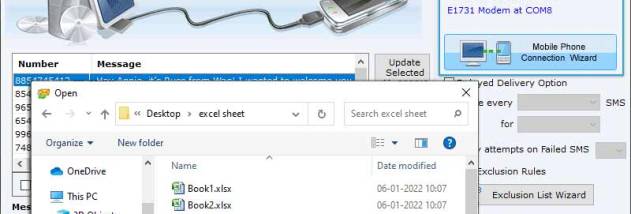 Multiple Phone Bulk SMS Software screenshot