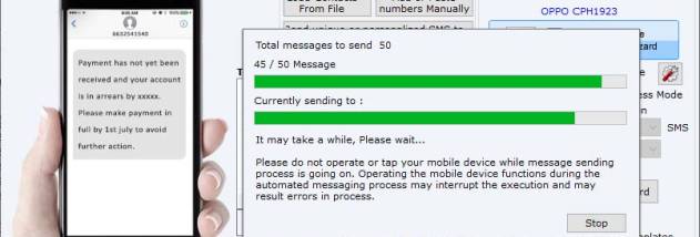Multiple SMS Text Messaging App screenshot
